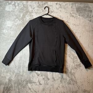 Lululemon Scuba‎ Crew Black Size 8 Pull Over Sweater